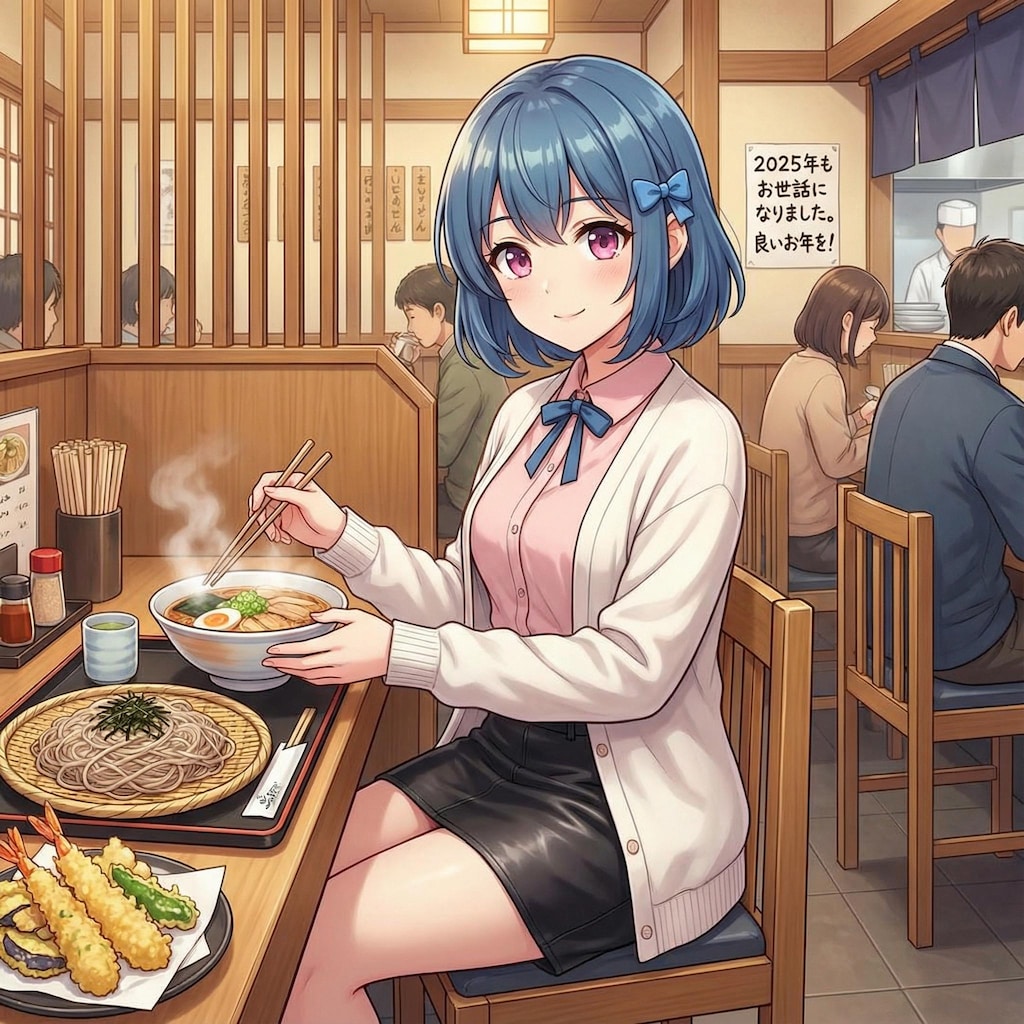 かおりちゃん　年越しラーメン＆蕎麦　今年最後の投稿