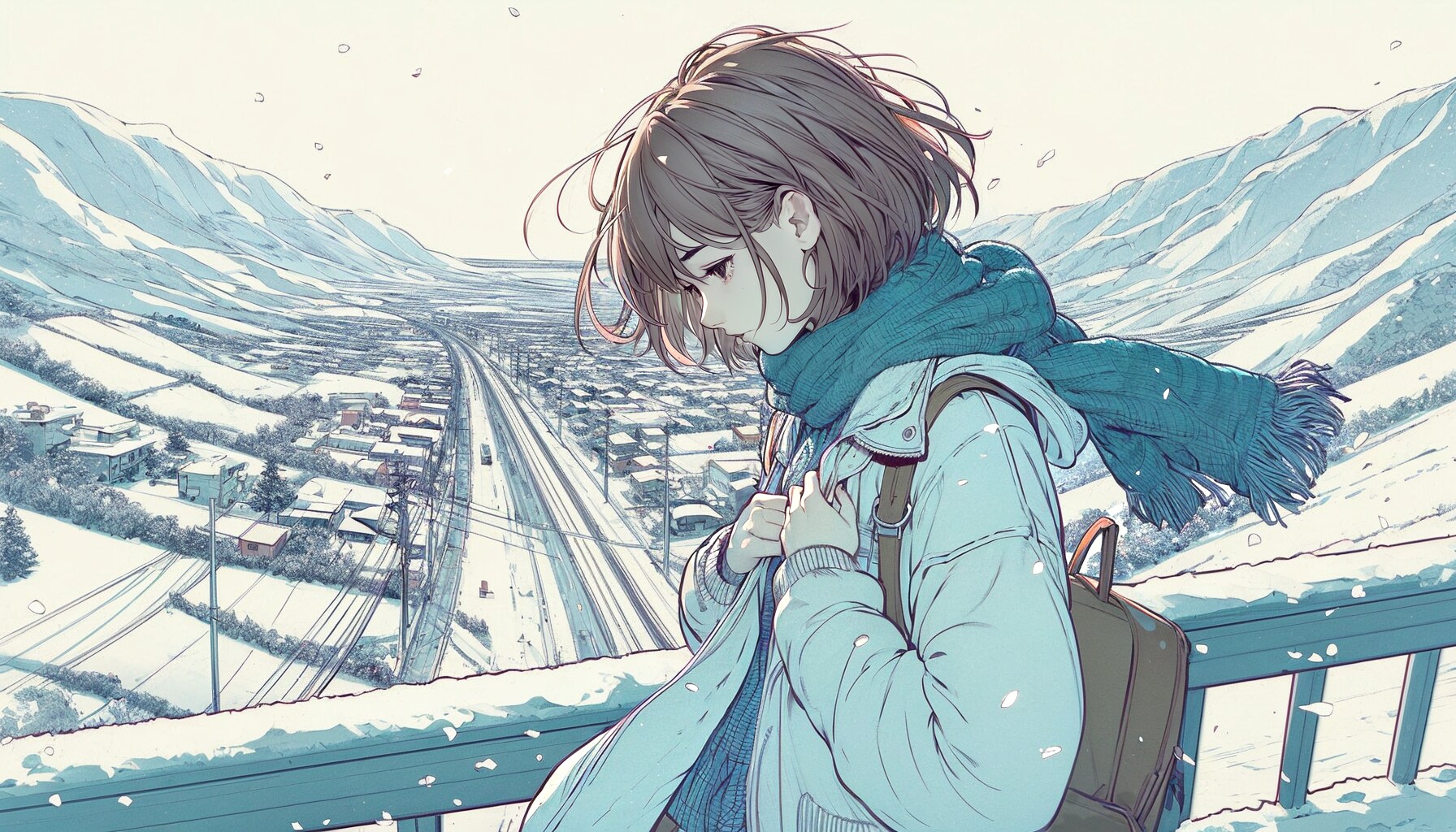 雪と少女45 | の人気AIイラスト・グラビア