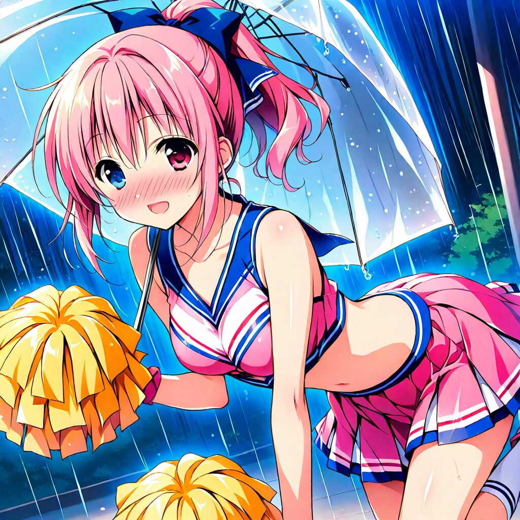 チアガールのピンク髪ちゃん