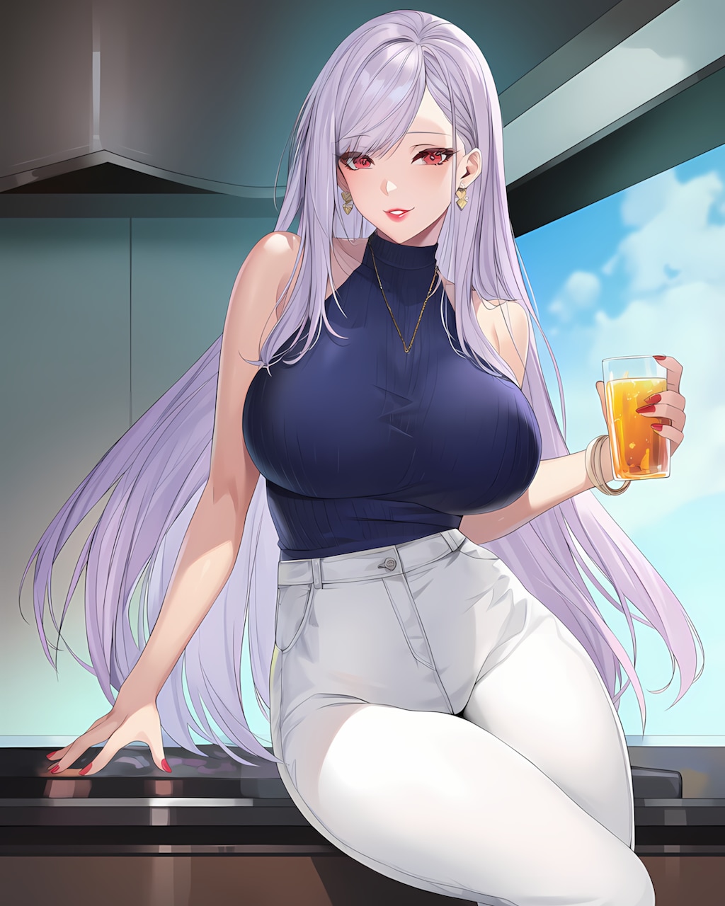 午後のひと息☕️美しい立ち姿のミレナ