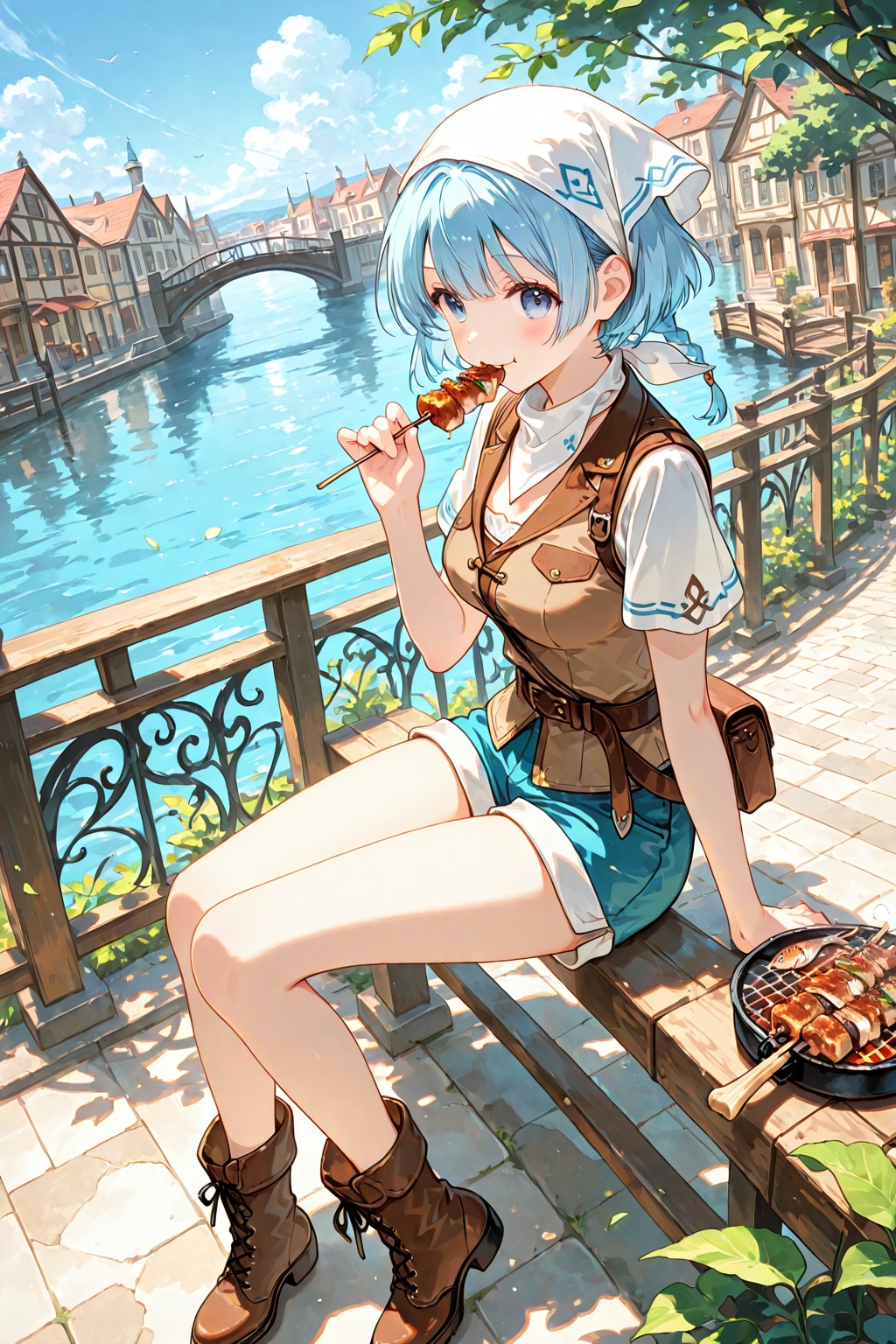 港町を満喫 | の人気AIイラスト・グラビア