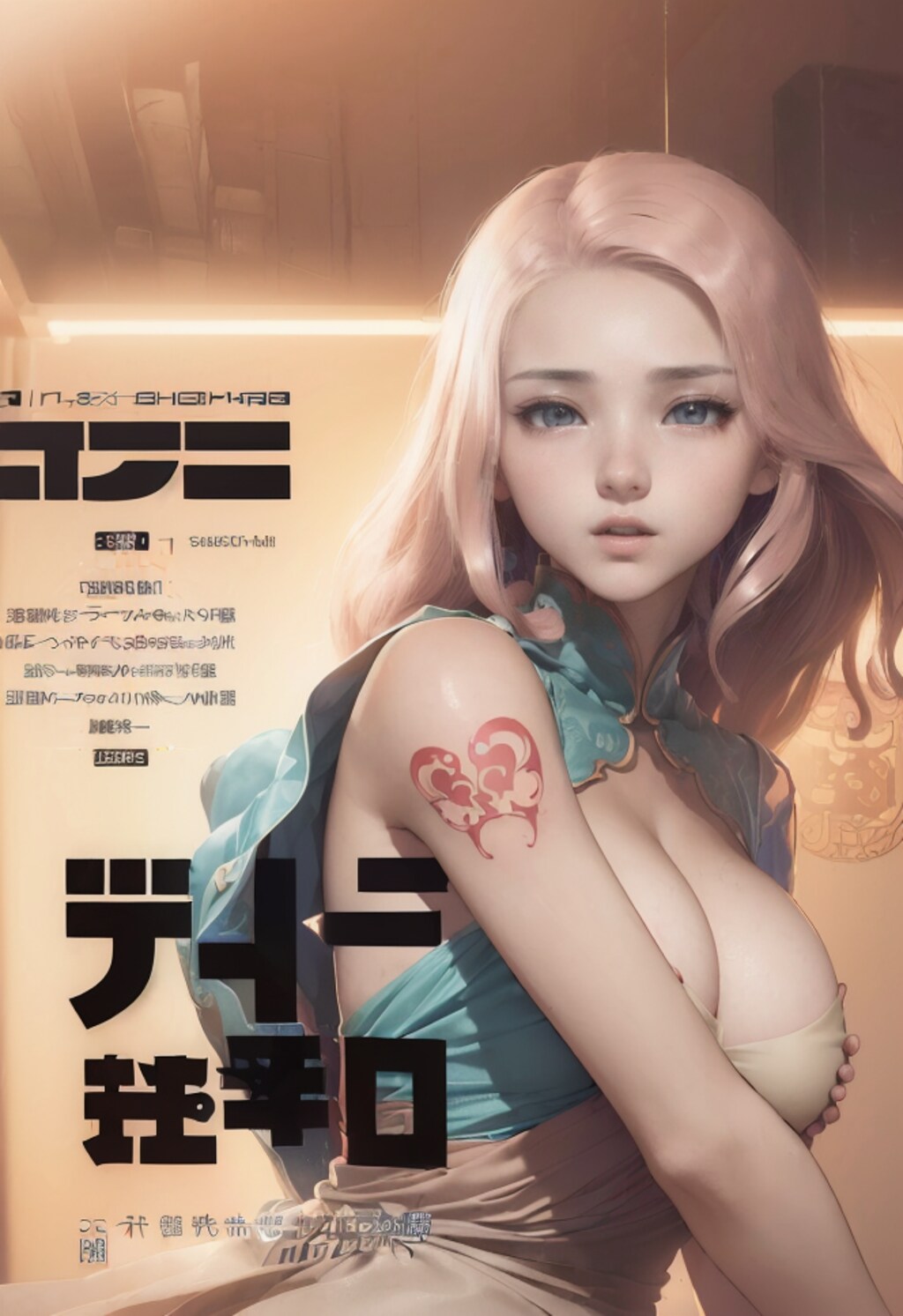 なぜか中華風のポスターに