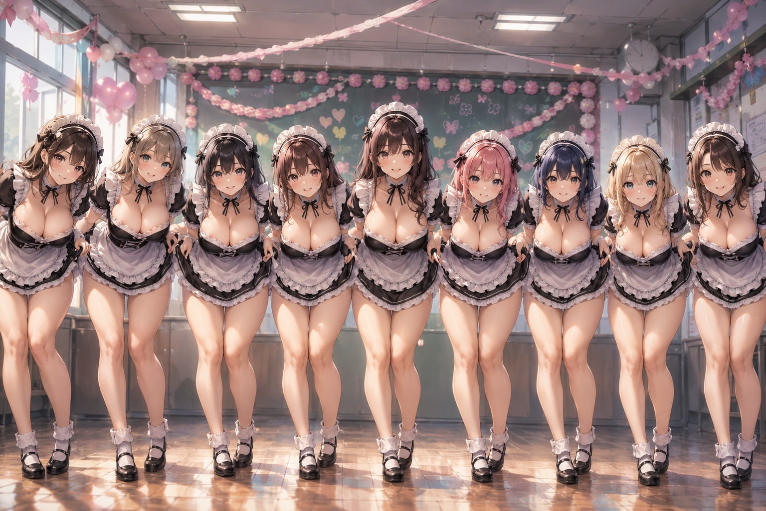 ﾁｬｯﾋﾟｰﾁｬﾚﾝｼﾞ文化祭でメイド喫茶