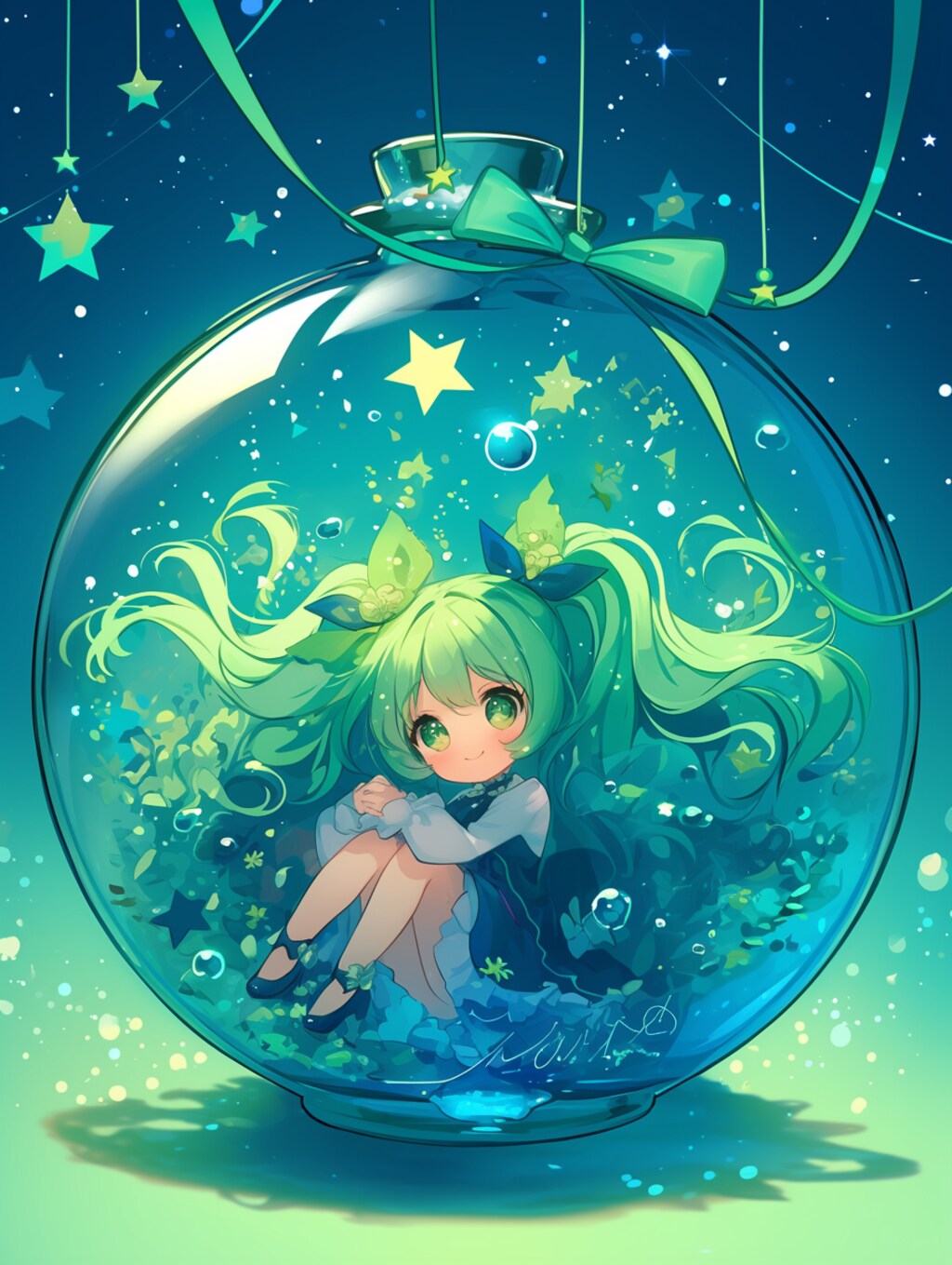 「瓶詰の少女」碧40