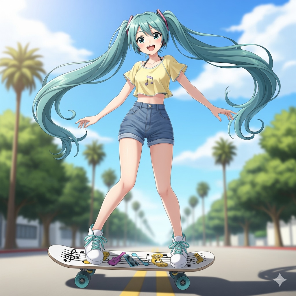 スケボー ミクさん