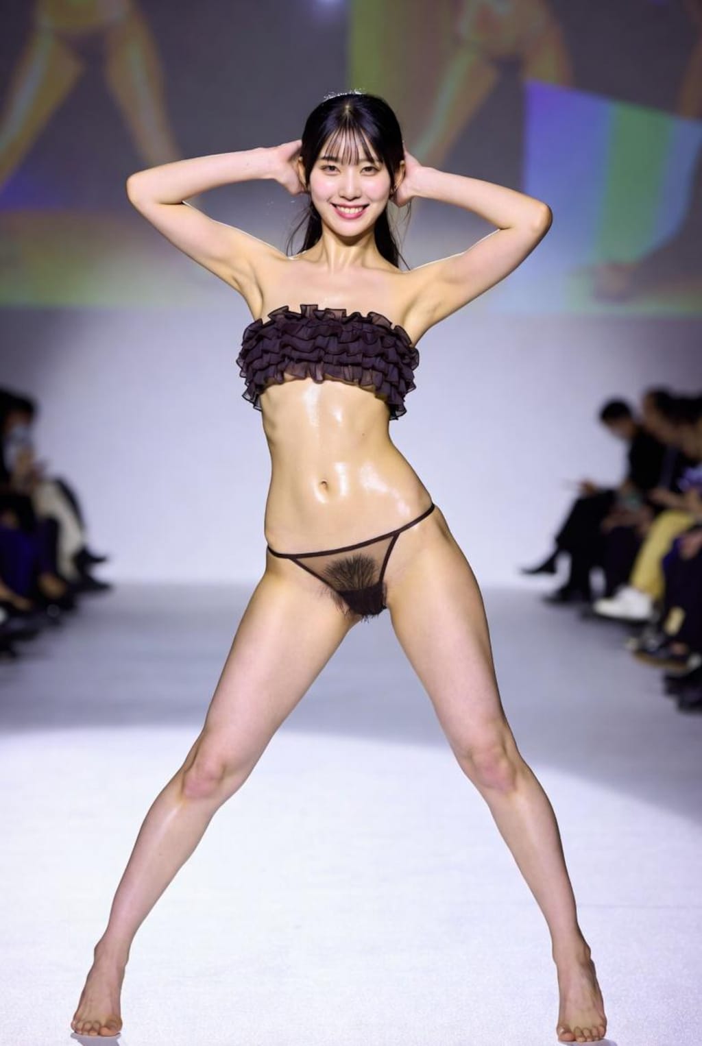 ファッションショー×チューブトップ
