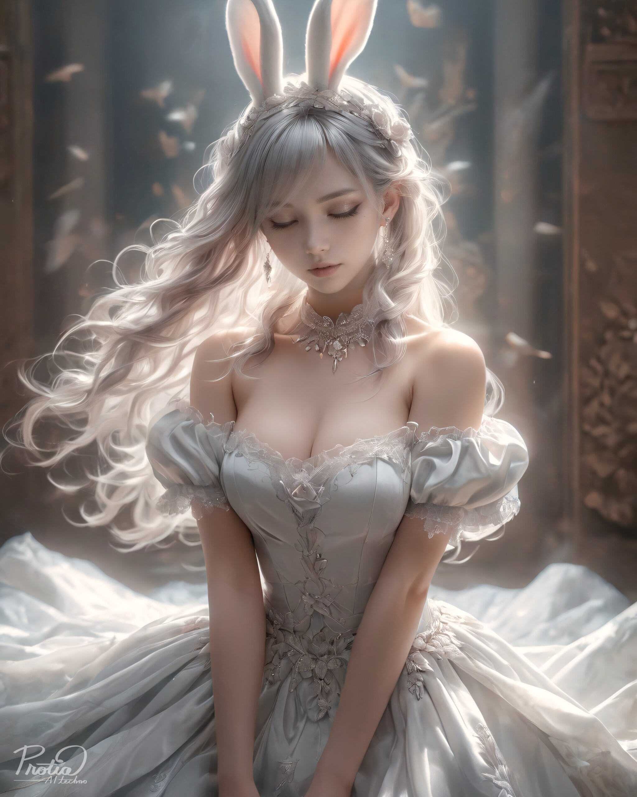 White Bunny Girl