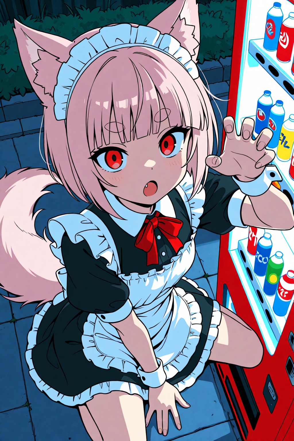人狼のピンク髪ちゃん