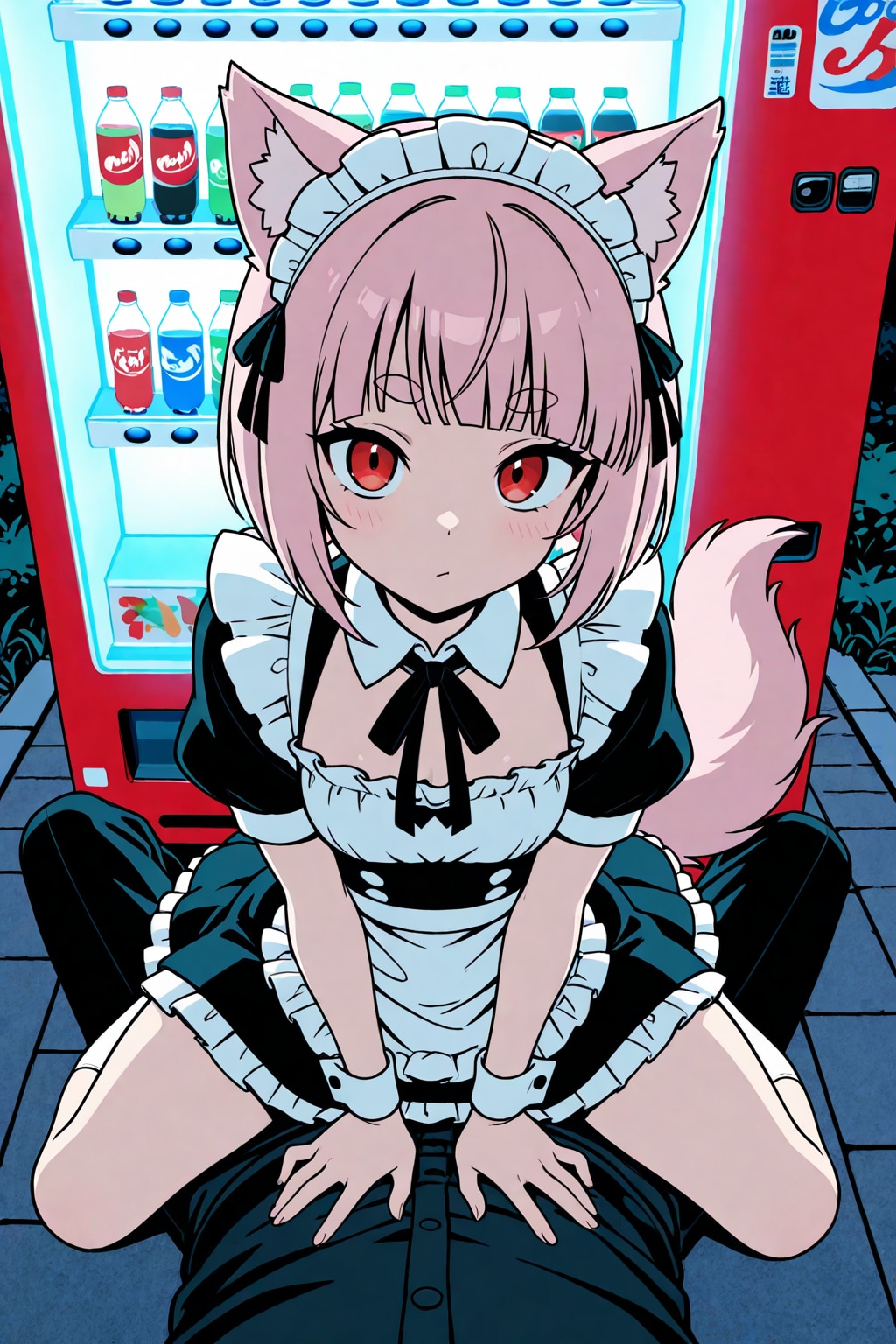 人狼のピンク髪ちゃん