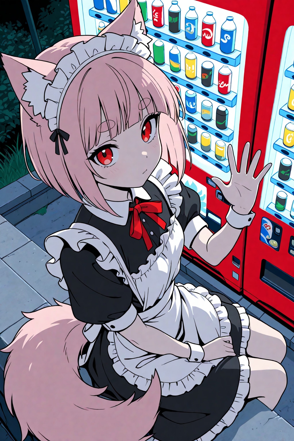 人狼のピンク髪ちゃん