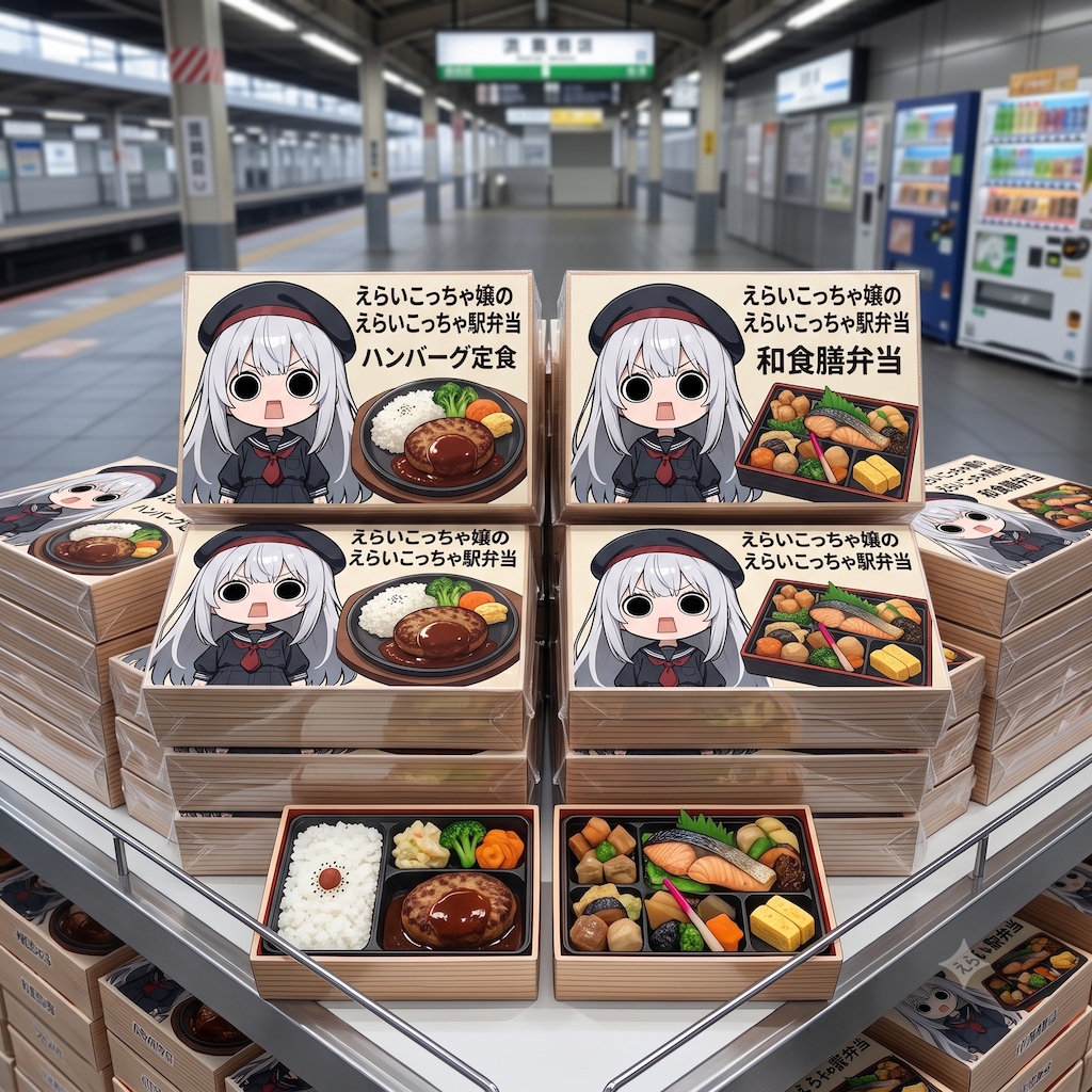 摩訶不思議食堂のえらいこっちゃ嬢印駅弁当