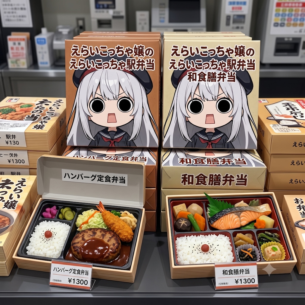摩訶不思議食堂のえらいこっちゃ嬢印駅弁当