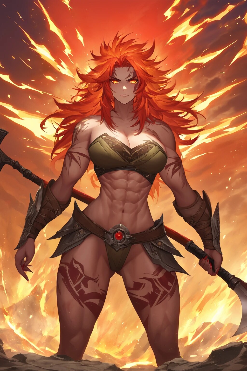 蛮族の女戦士