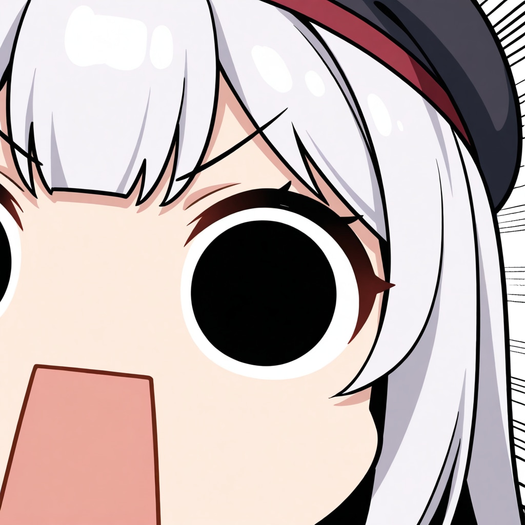見切れるほど顔面どアップしてしまいよったえらいこっちゃ嬢