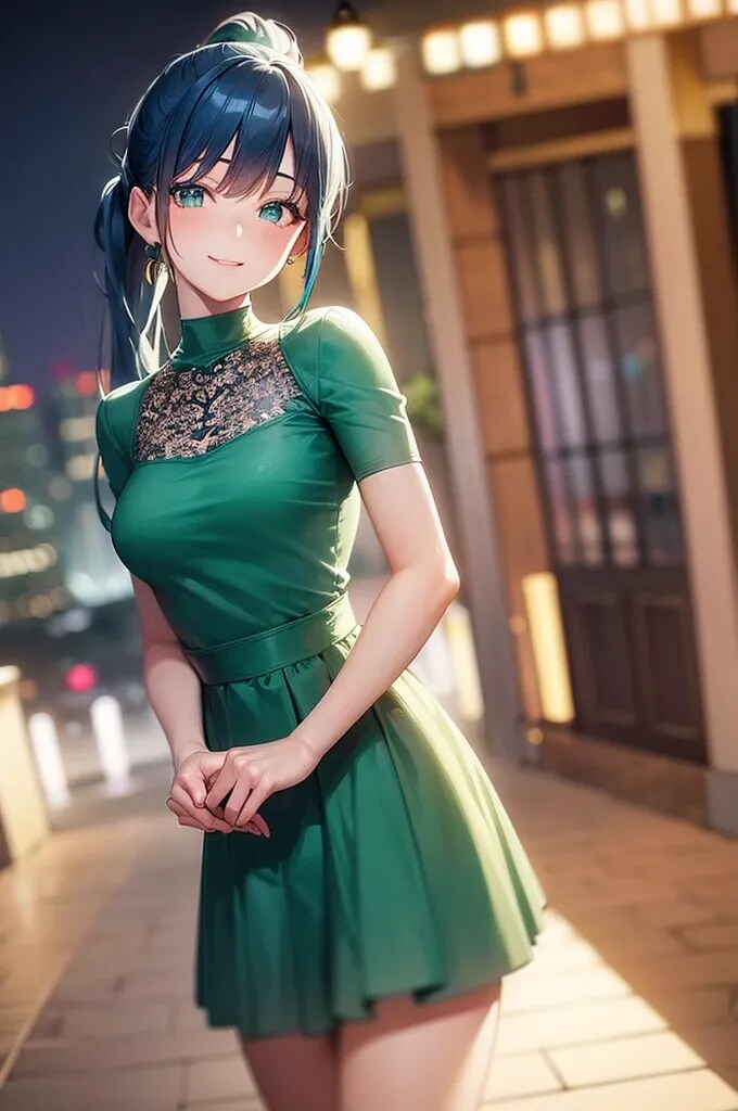 パーティ会場前で彼女と待ち合わせ