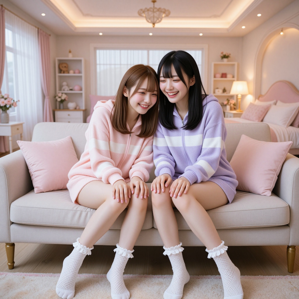 じぇらぴけ着てお泊まり会✨