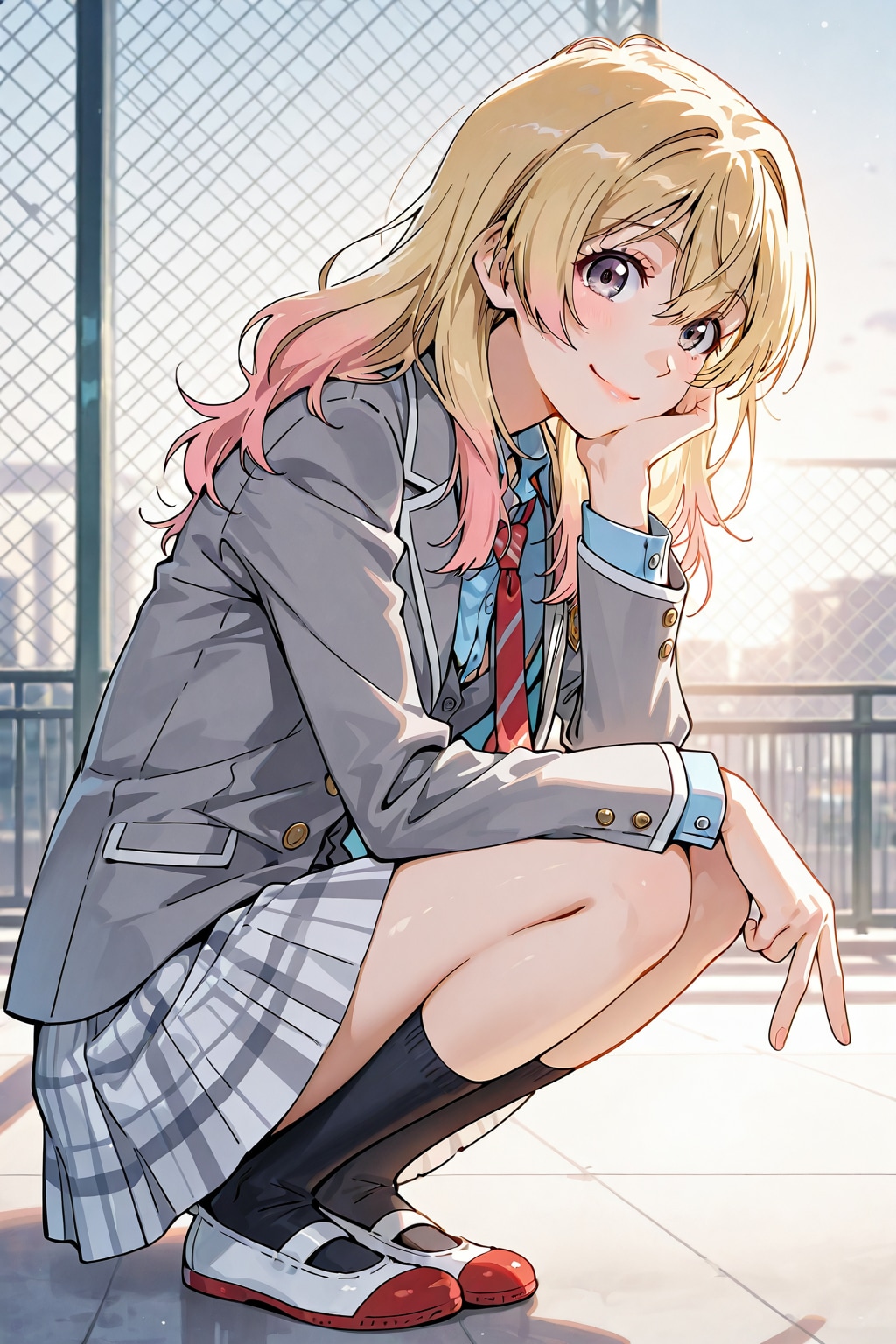 しゃがみピース✌️