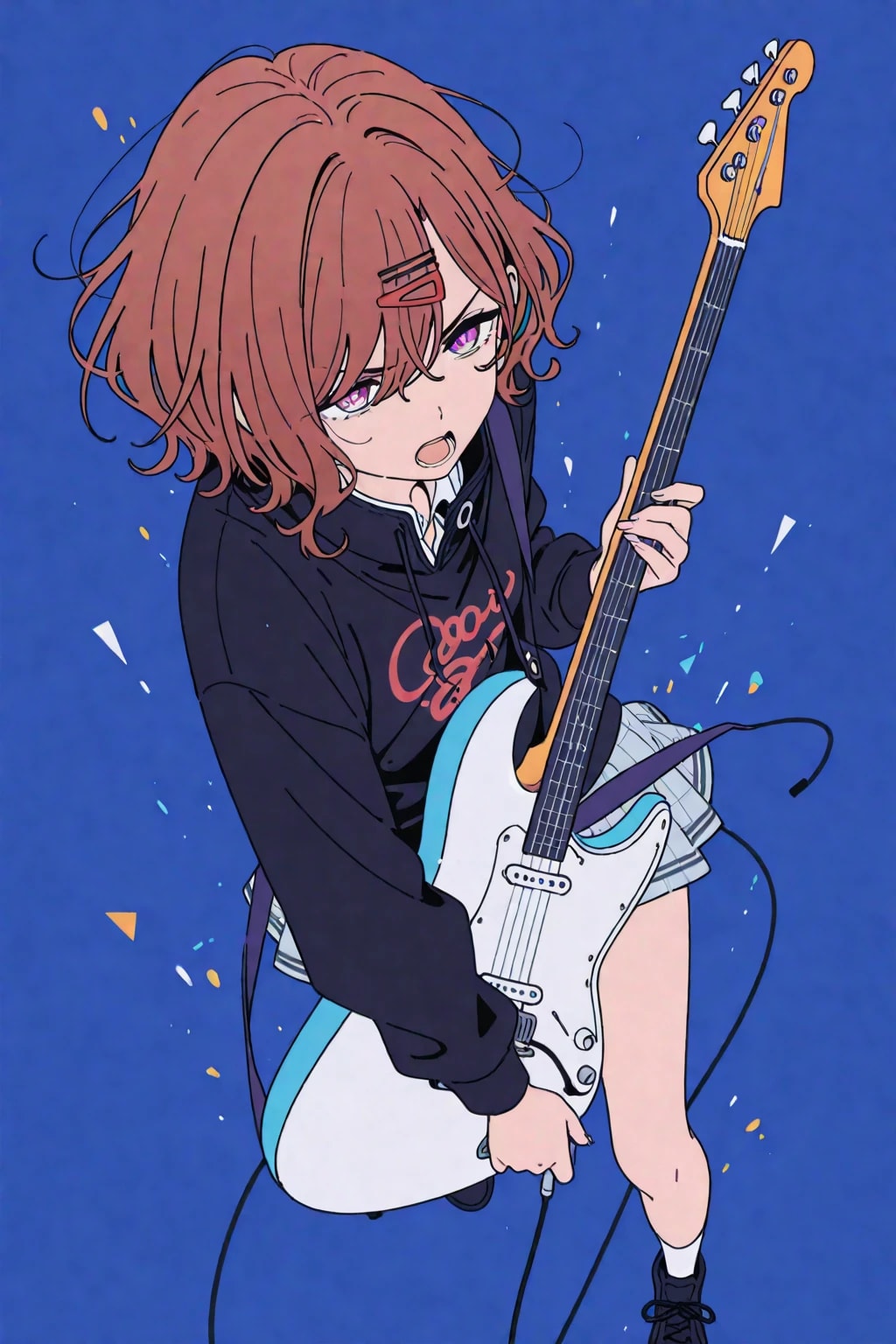 ギターを弾く樋口円香