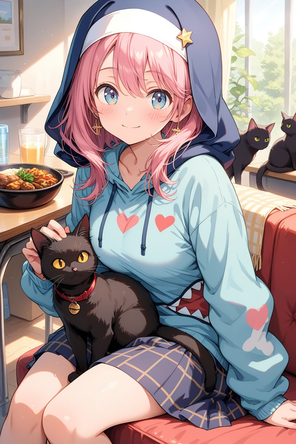 黒猫と彼女 | の人気AIイラスト・グラビア