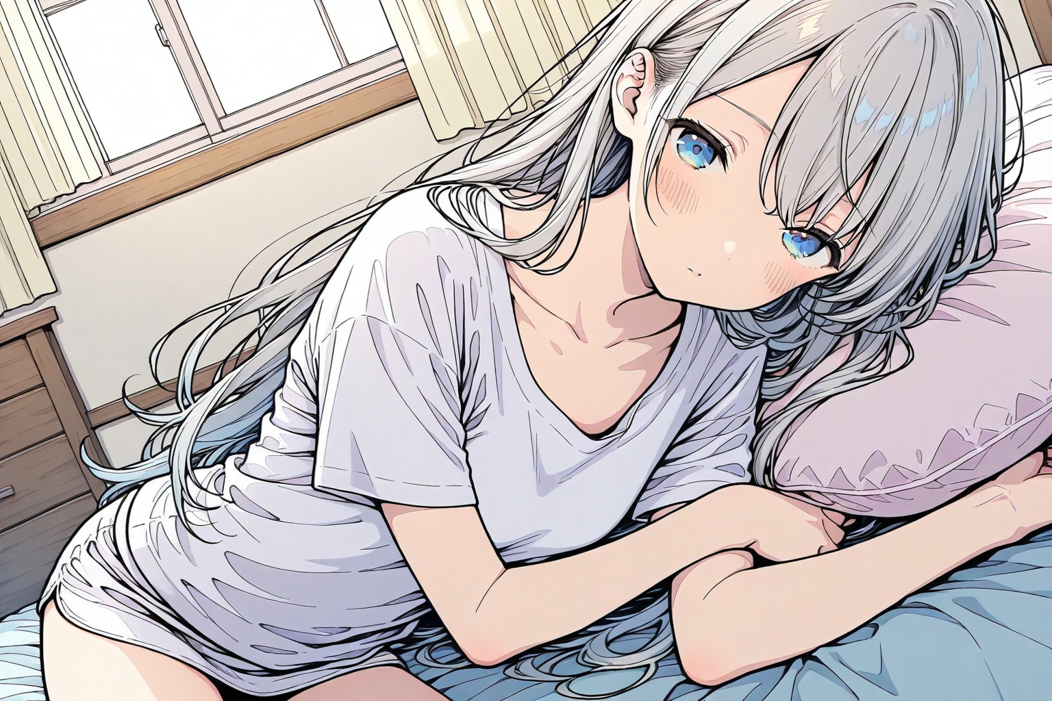 朝のまどろみ | の人気AIイラスト・グラビア