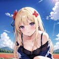 花畑金髪娘 3枚目