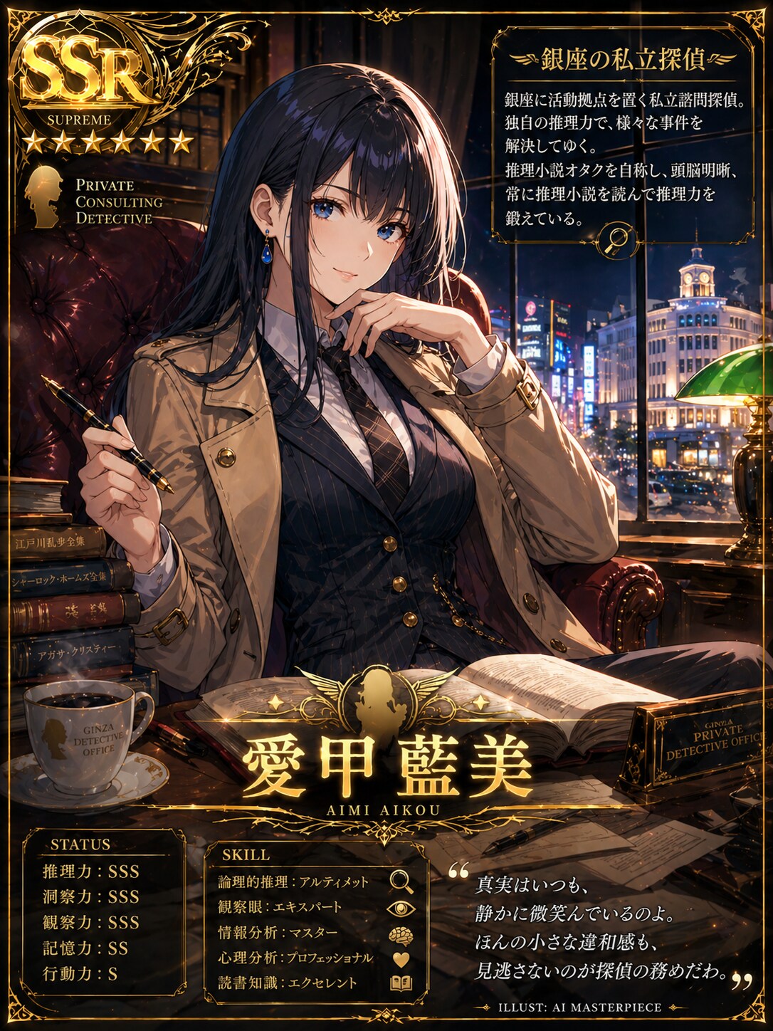 名探偵愛甲藍美のSSRカード