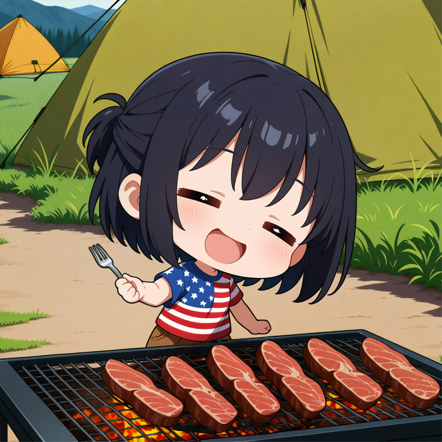 肉追加で焼いていくぞー！ | の人気AIイラスト・グラビア