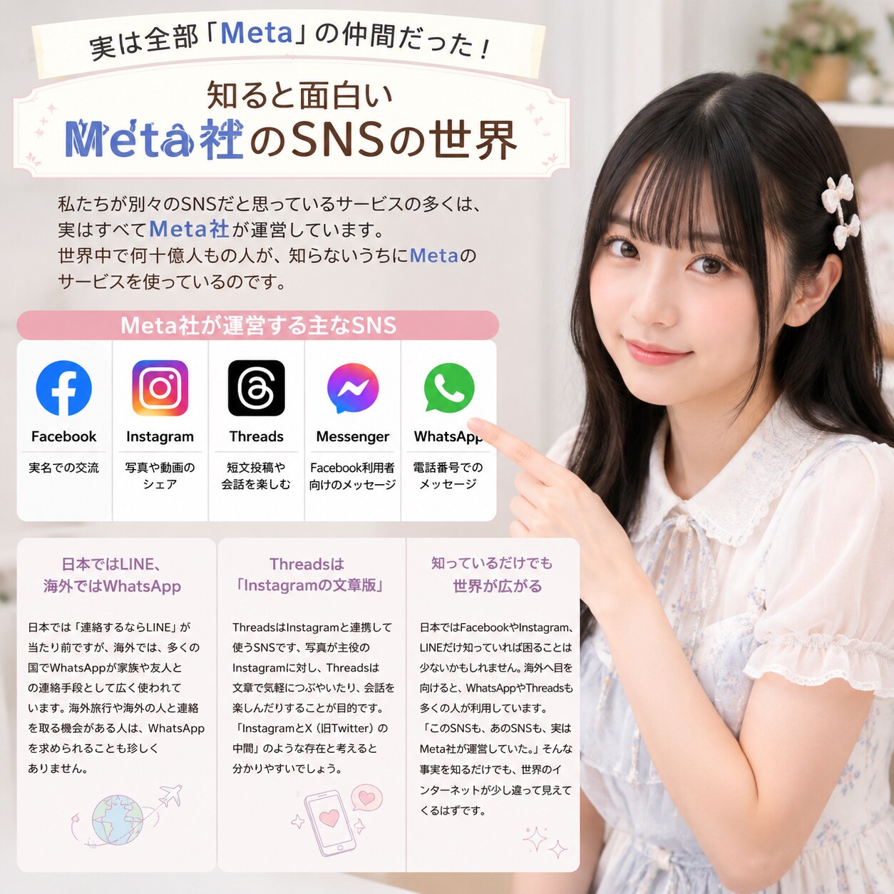 Meta社のSNSたち