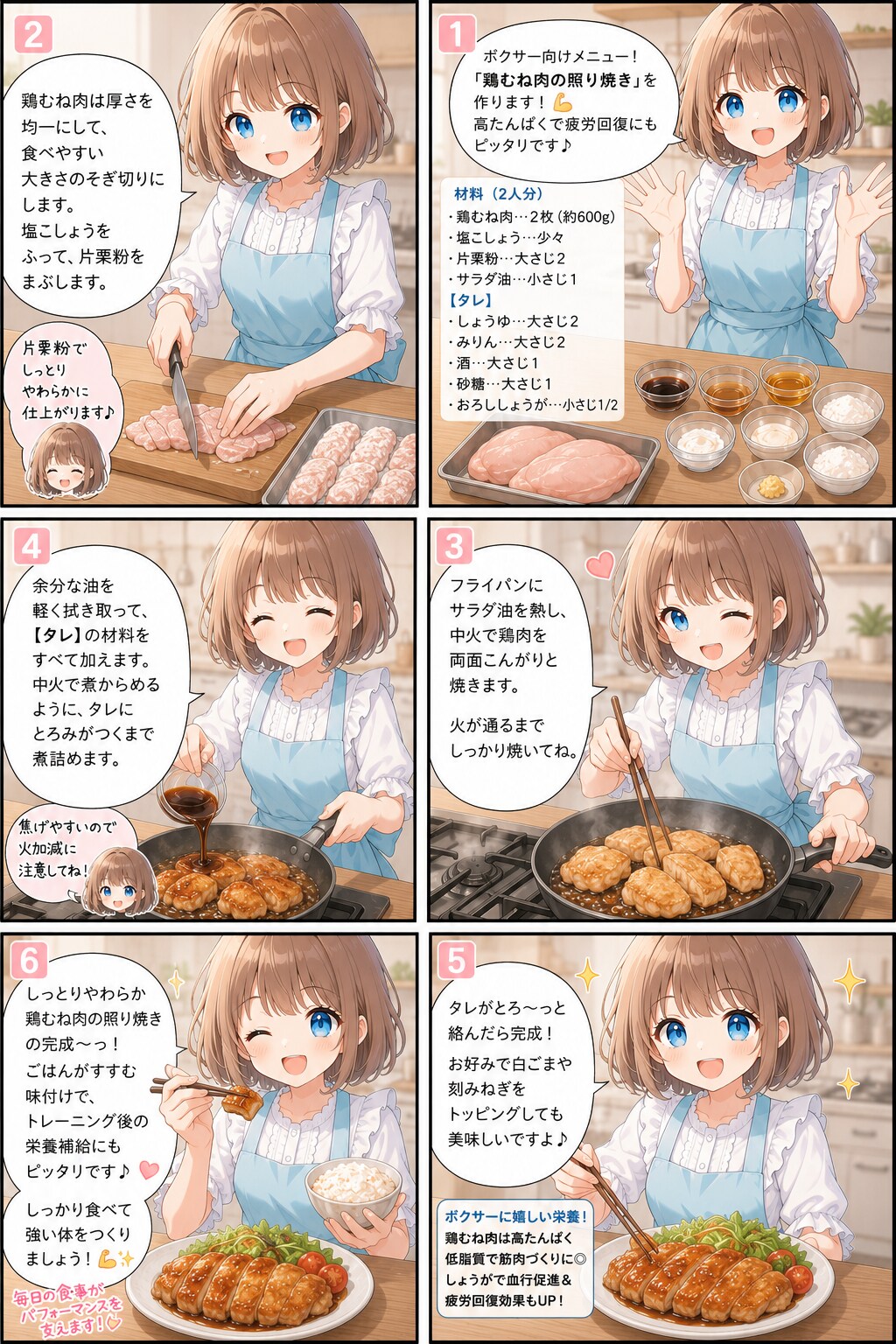 鶏むね肉の照り焼き