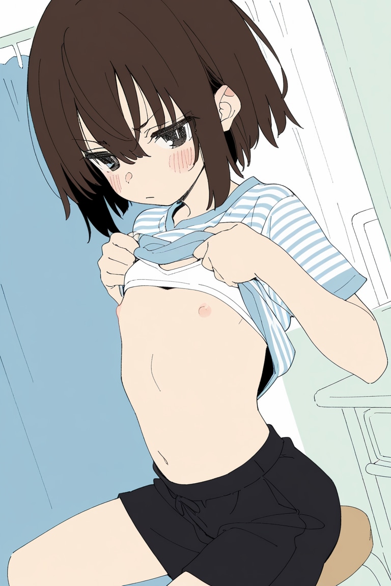 汚医者さんの校内検診（妹ちゃん）
