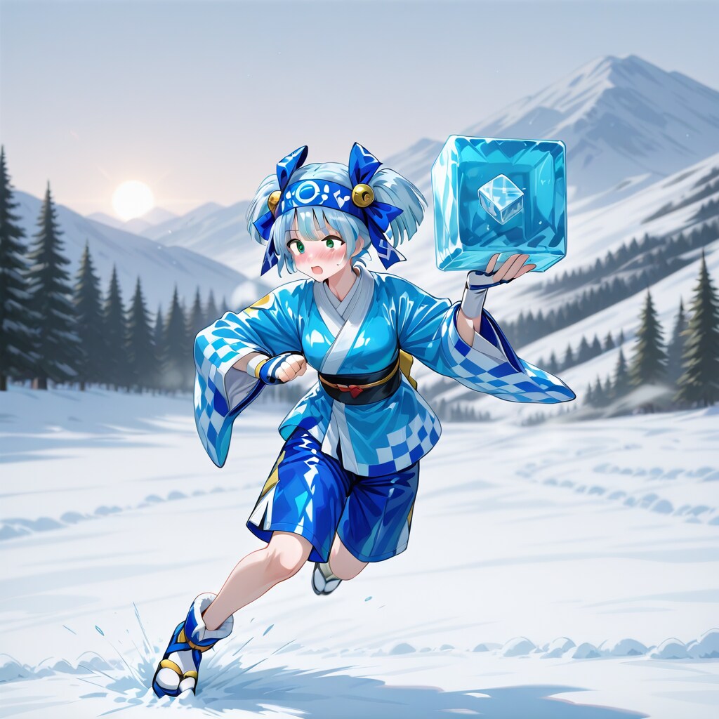 雪原を走るリムルル
