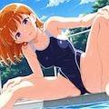 プールに入る前の柔軟 6枚目