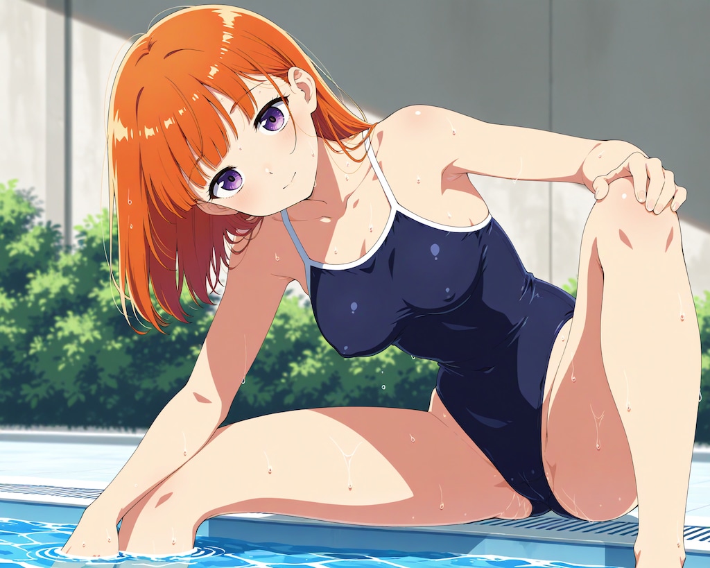 プールに入る前の柔軟