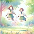 縄跳びの練習 4枚目
