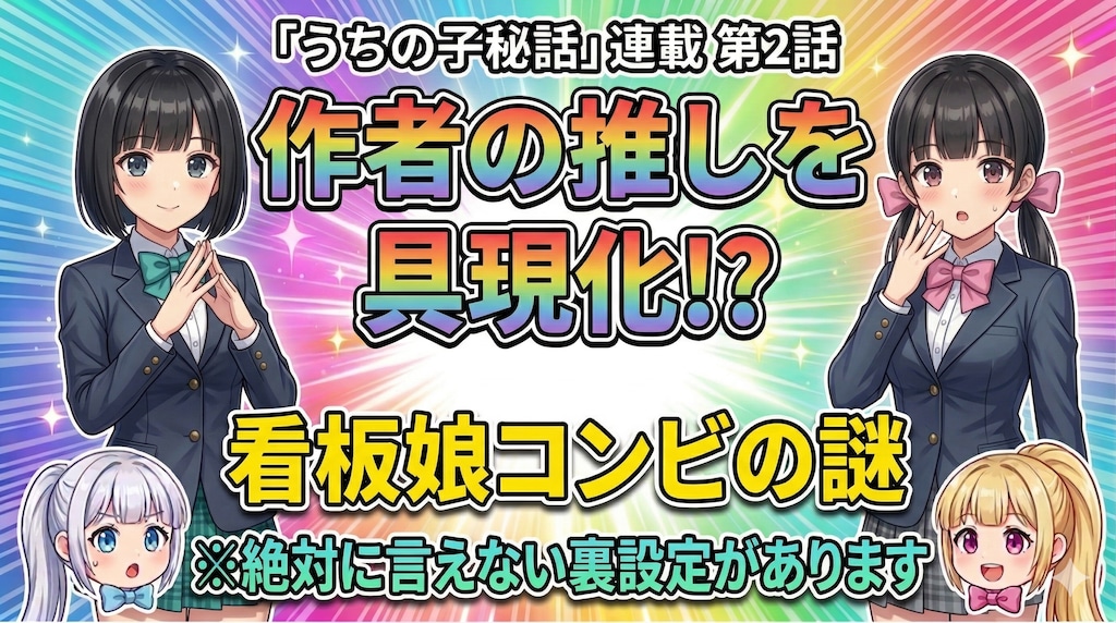【秘話②】作者の推しを具現化！？看板娘コンビの謎