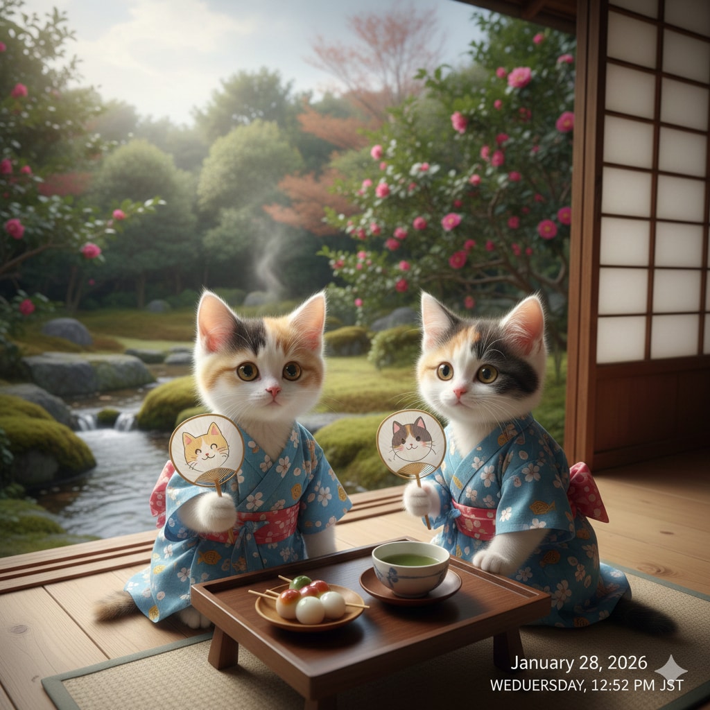 【動物】猫の茶会