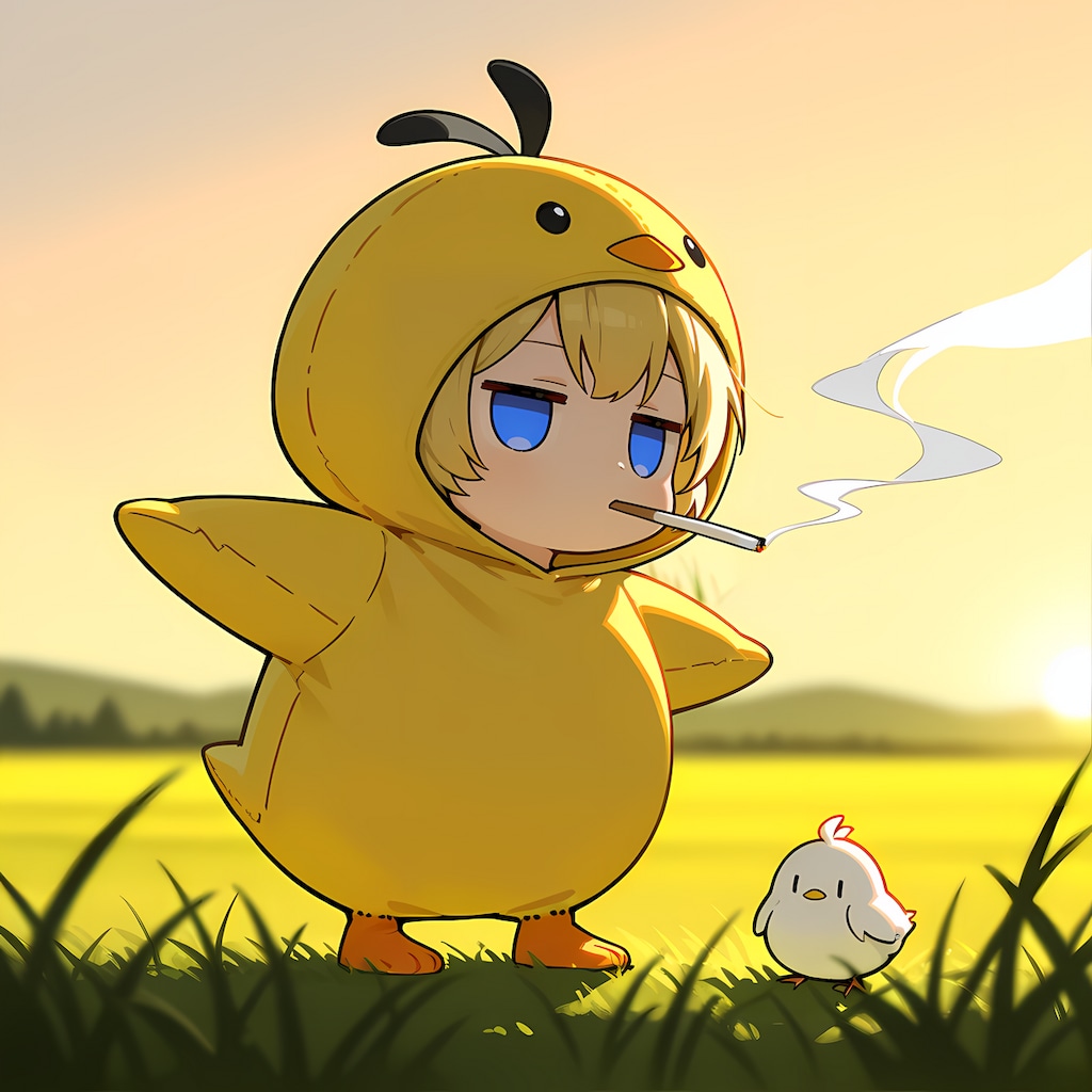 黄昏のピヨたち