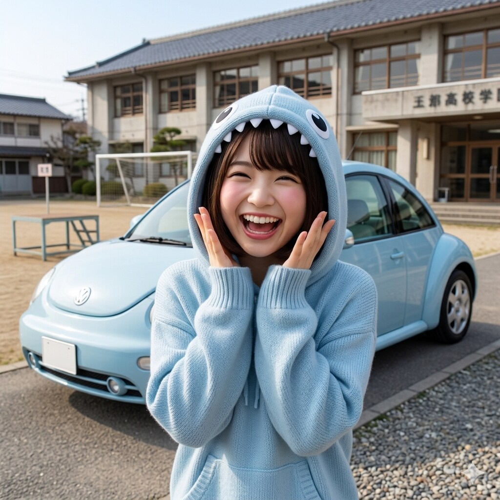ノコと青い車たち | の人気AIイラスト・グラビア