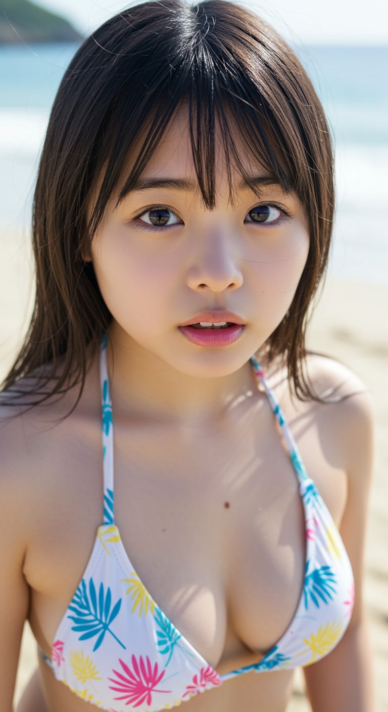 ビキニDEビーチ。 | の人気AIイラスト・グラビア
