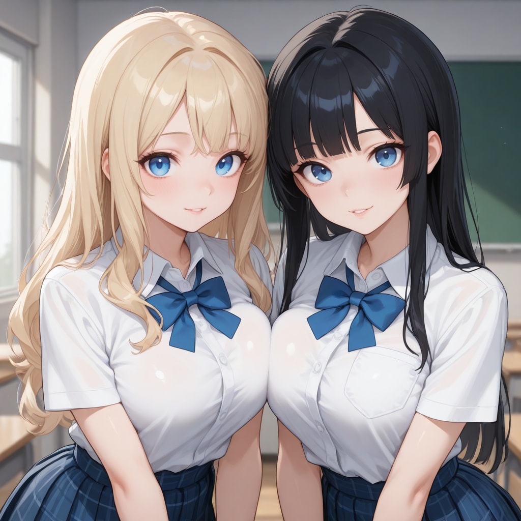 光西柚ちゃんとツーショット📷 | の人気AIイラスト・グラビア