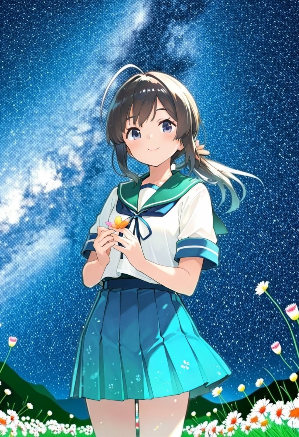 艦これ吹雪と夕立（背景効果）