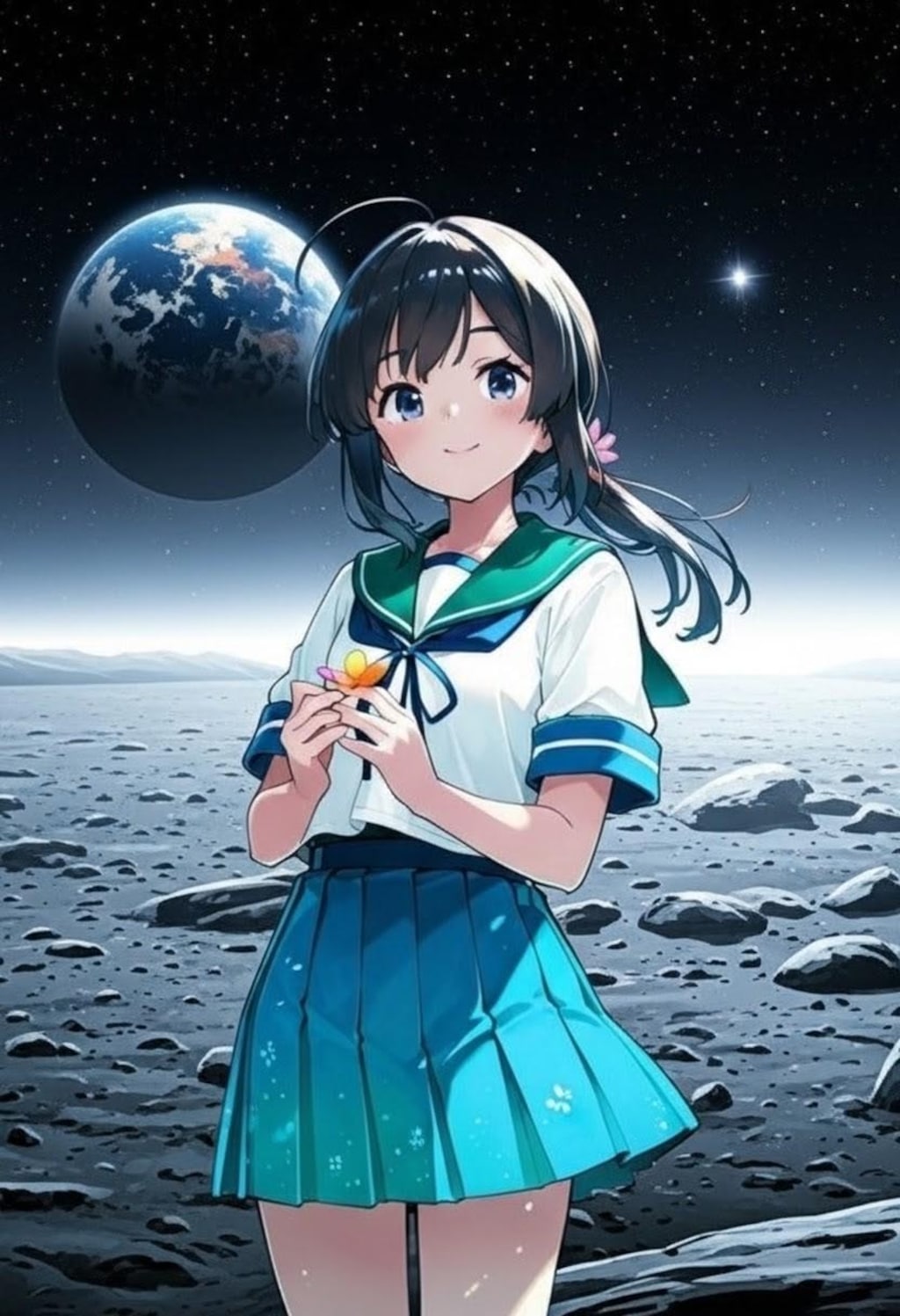 艦これ吹雪と夕立（背景効果）