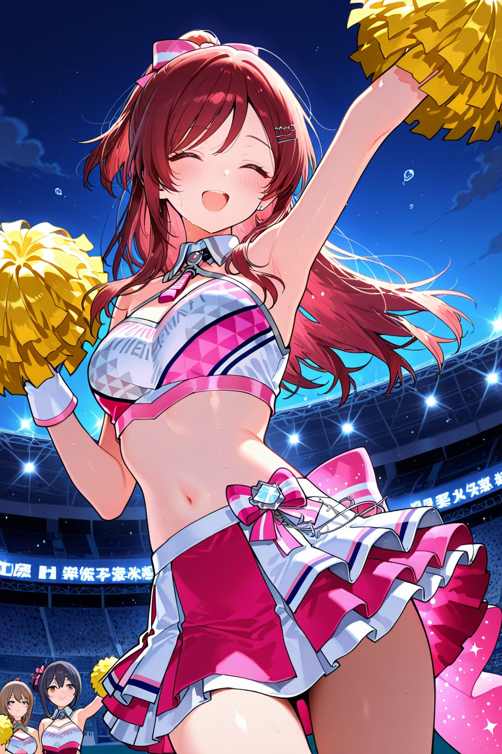 AURAアイドル 二人組 チアをPHOENIXで生成してみた