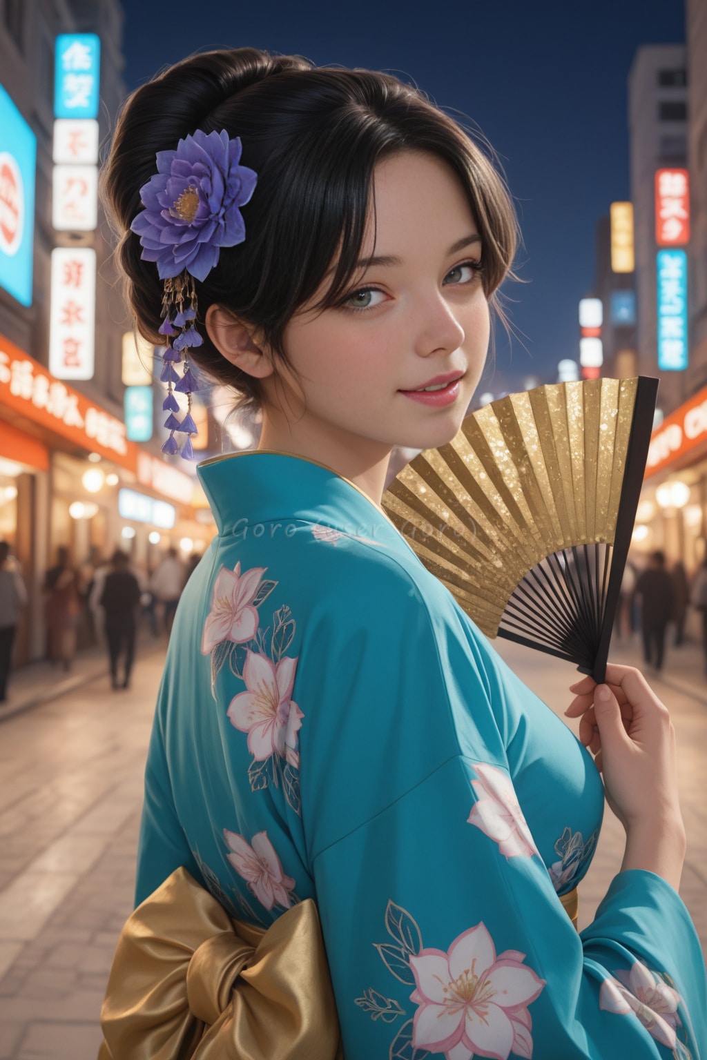 レトロモダンな晴れ着姿