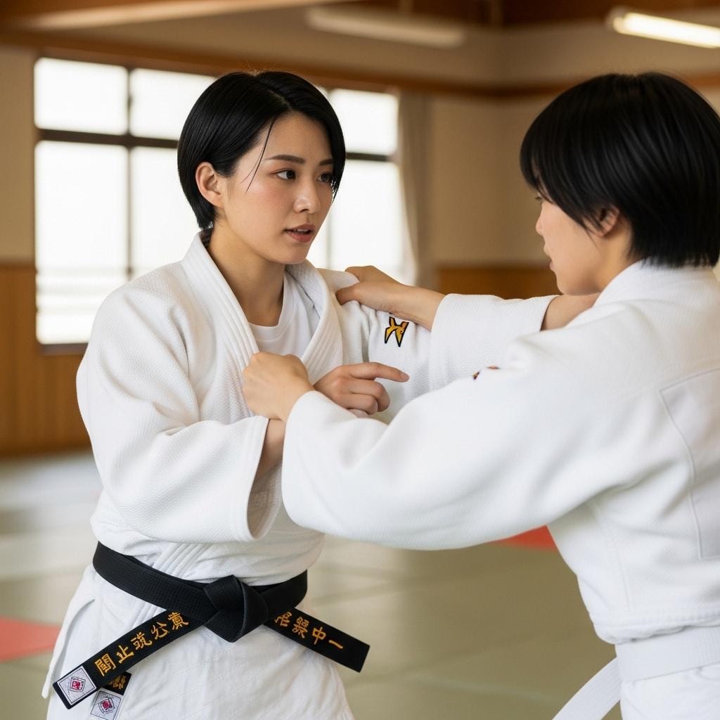 女性柔道家