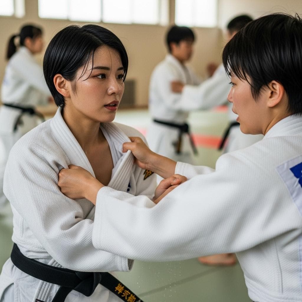 女性柔道家
