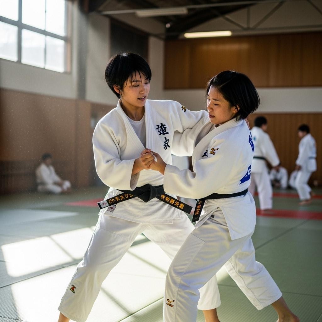 女性柔道家