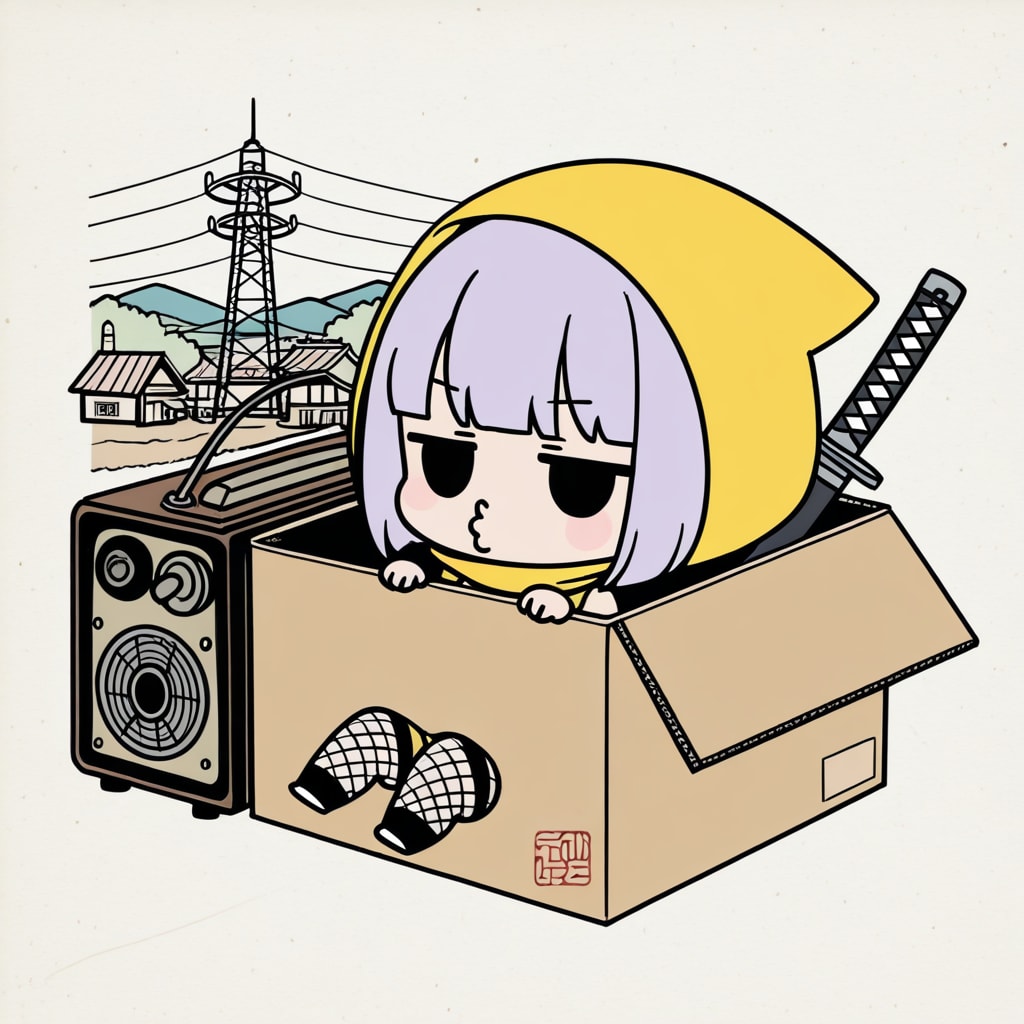 紫髪の忍者ちゃん