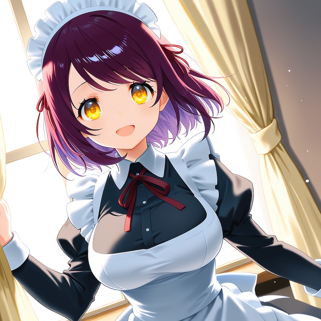 おはようございます（挨拶メイドの芽衣ちゃん）