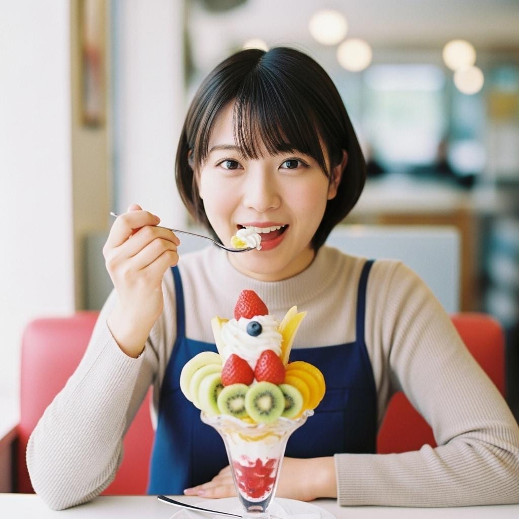 頑張った日のご褒美パフェ